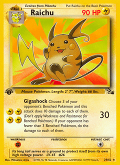 Raichu Fossil #29