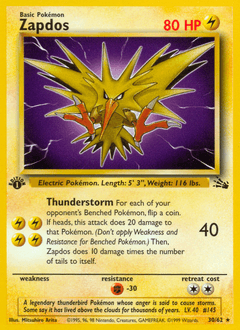 Zapdos Fossil #30