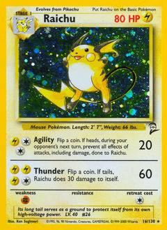 Raichu Base Set 2 #16