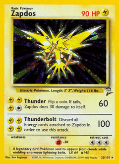 Zapdos Base Set 2 #20