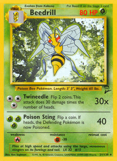 Beedrill Base Set 2 #21