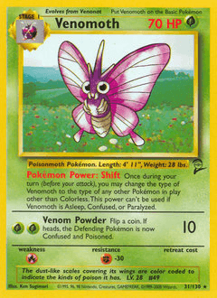 Venomoth Base Set 2 #31