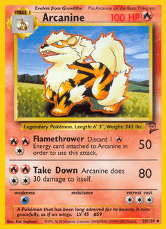 Arcanine Base Set 2 #33