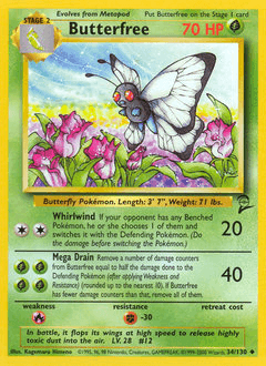 Butterfree Base Set 2 #34