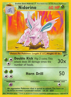 Nidorino Base Set 2 #54