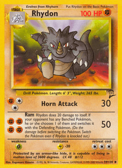 Rhydon Base Set 2 #59