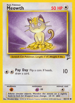Meowth Base Set 2 #80