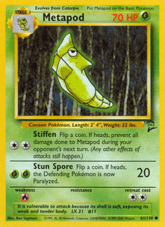 Metapod Base Set 2 #81