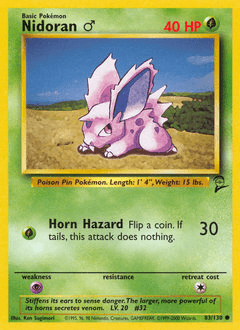 Nidoran ♂ Base Set 2 #83