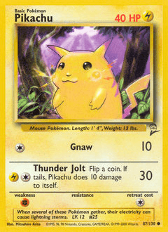 Pikachu Base Set 2 #87