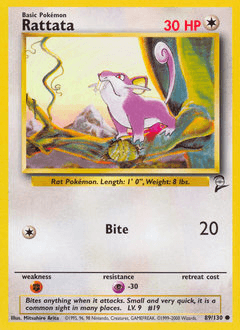 Rattata Base Set 2 #89