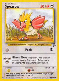 Spearow Base Set 2 #92