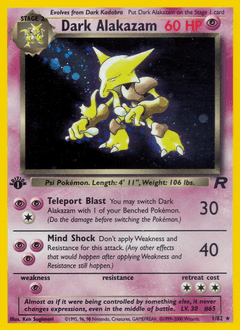 Dark Alakazam Team Rocket #1