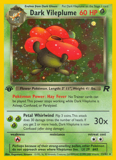 Dark Vileplume Team Rocket #13