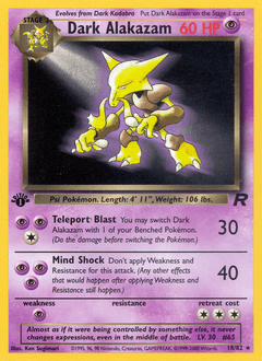 Dark Alakazam Team Rocket #18