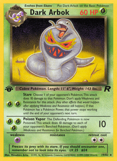 Dark Arbok Team Rocket #19