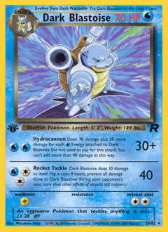 Dark Blastoise Team Rocket #20