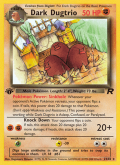 Dark Dugtrio Team Rocket #23