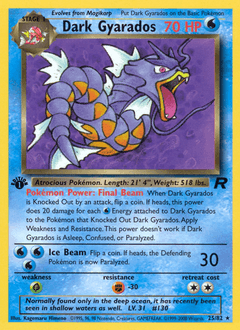 Dark Gyarados Team Rocket #25