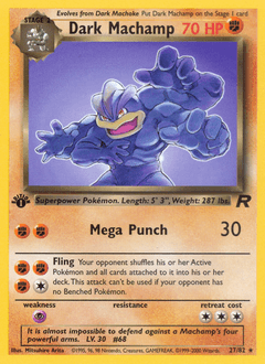 Dark Machamp Team Rocket #27