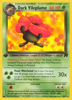 Dark Vileplume Team Rocket #30