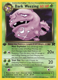 Dark Weezing Team Rocket #31