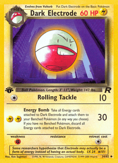 Dark Electrode Team Rocket #34