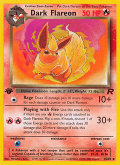 Dark Flareon Team Rocket #35