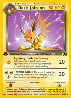 Dark Jolteon Team Rocket #38