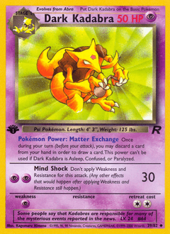 Dark Kadabra Team Rocket #39