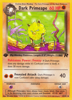 Dark Primeape Team Rocket #43