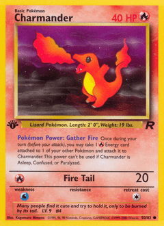 Charmander Team Rocket #50