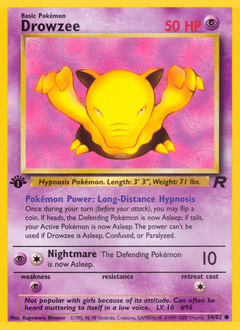 Drowzee Team Rocket #54
