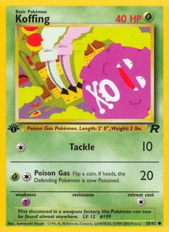 Koffing Team Rocket #58