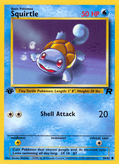 Squirtle Team Rocket #68