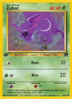 Zubat Team Rocket #70