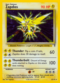 Zapdos Legendary Collection #19