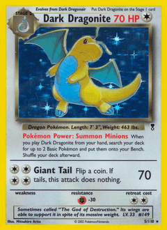 Dark Dragonite Legendary Collection #5