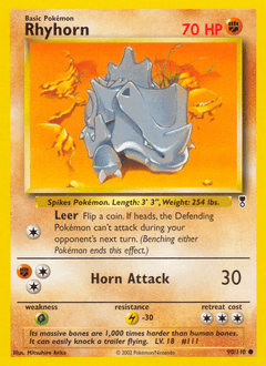 Rhyhorn Legendary Collection #90