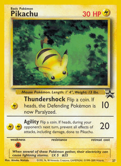 Pikachu Wizards Black Star Promos #27