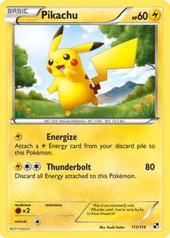 Pikachu Black & White #115