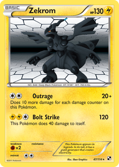 Zekrom Black & White #47