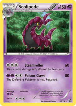 Scolipede Black & White #54