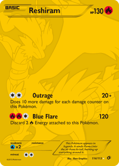 Reshiram Legendary Treasures #114