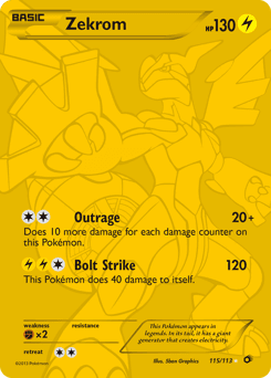 Zekrom Legendary Treasures #115
