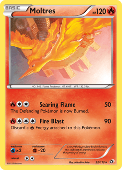 Moltres Legendary Treasures #22
