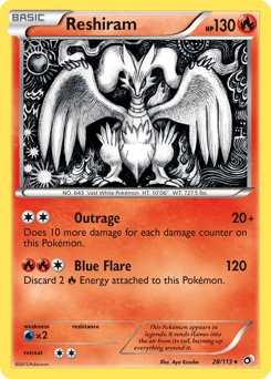 Reshiram Legendary Treasures #28