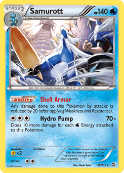 Samurott Legendary Treasures #39