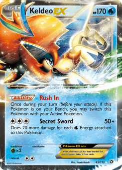 Keldeo-EX Legendary Treasures #45