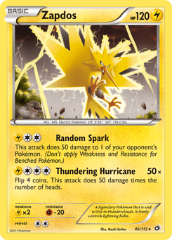 Zapdos Legendary Treasures #46